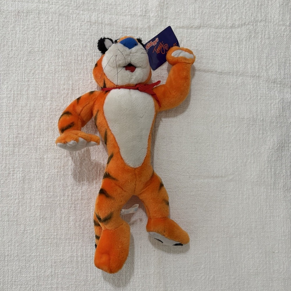 Toy Network Kellogg's Team Tony the Tiger 12" Plush Stuffed Animal 2001 with Tag
